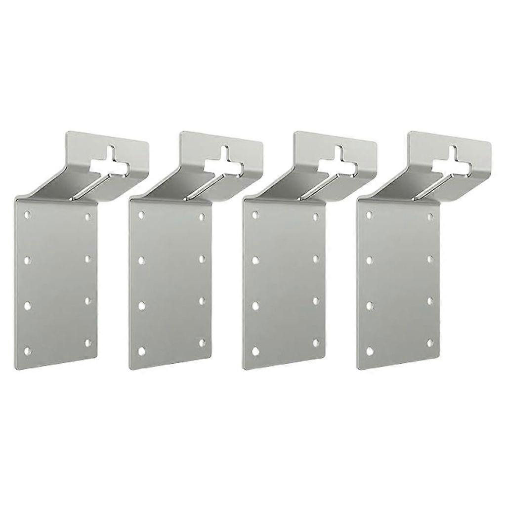 Sturdy Iron T Post Mounting Brackets Set of 4 for Signs and Birdhouses