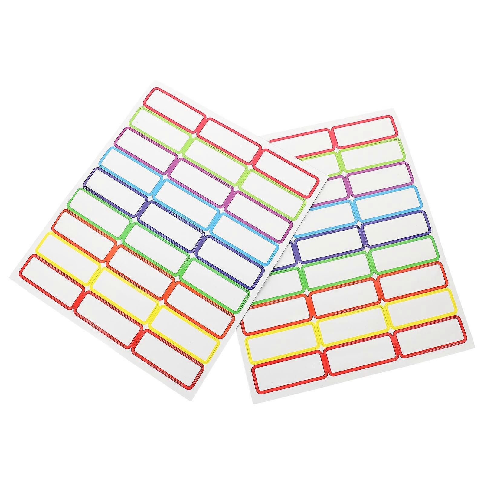 Magnetic Dry Erase Labels Writable Magnets For Home Kitchen School Office Use Assorted Color 54Pack