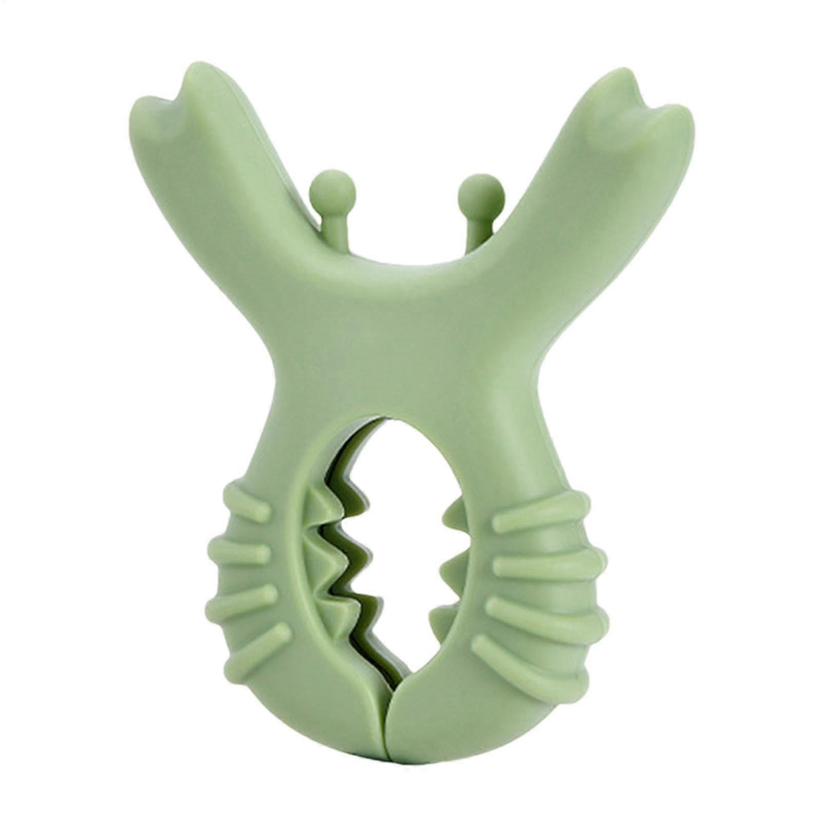 Cute creative crab spatula holder, silicone kitchen utensil holder, green