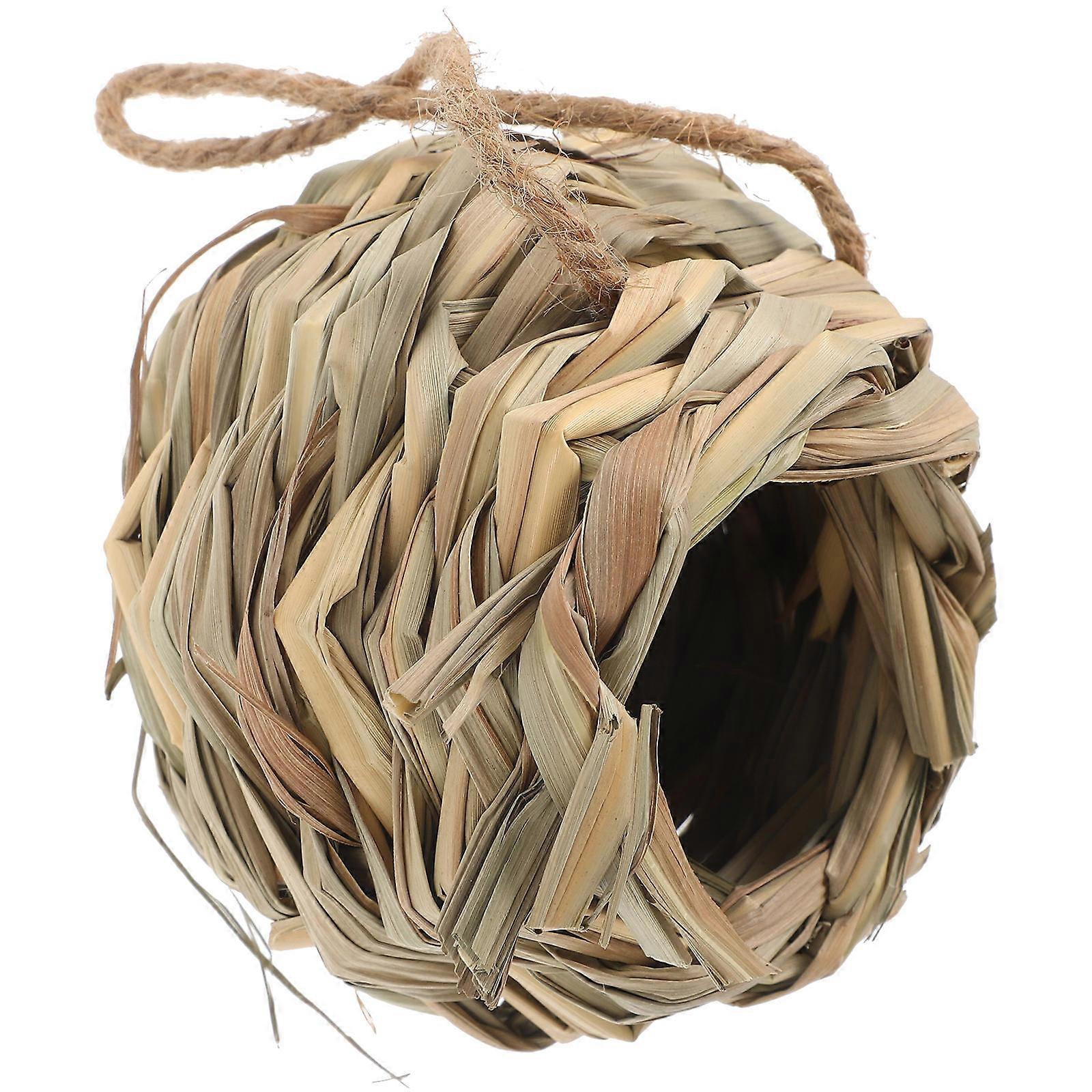 Woven Hamster Hideout House for Use Handwoven Natural Nest