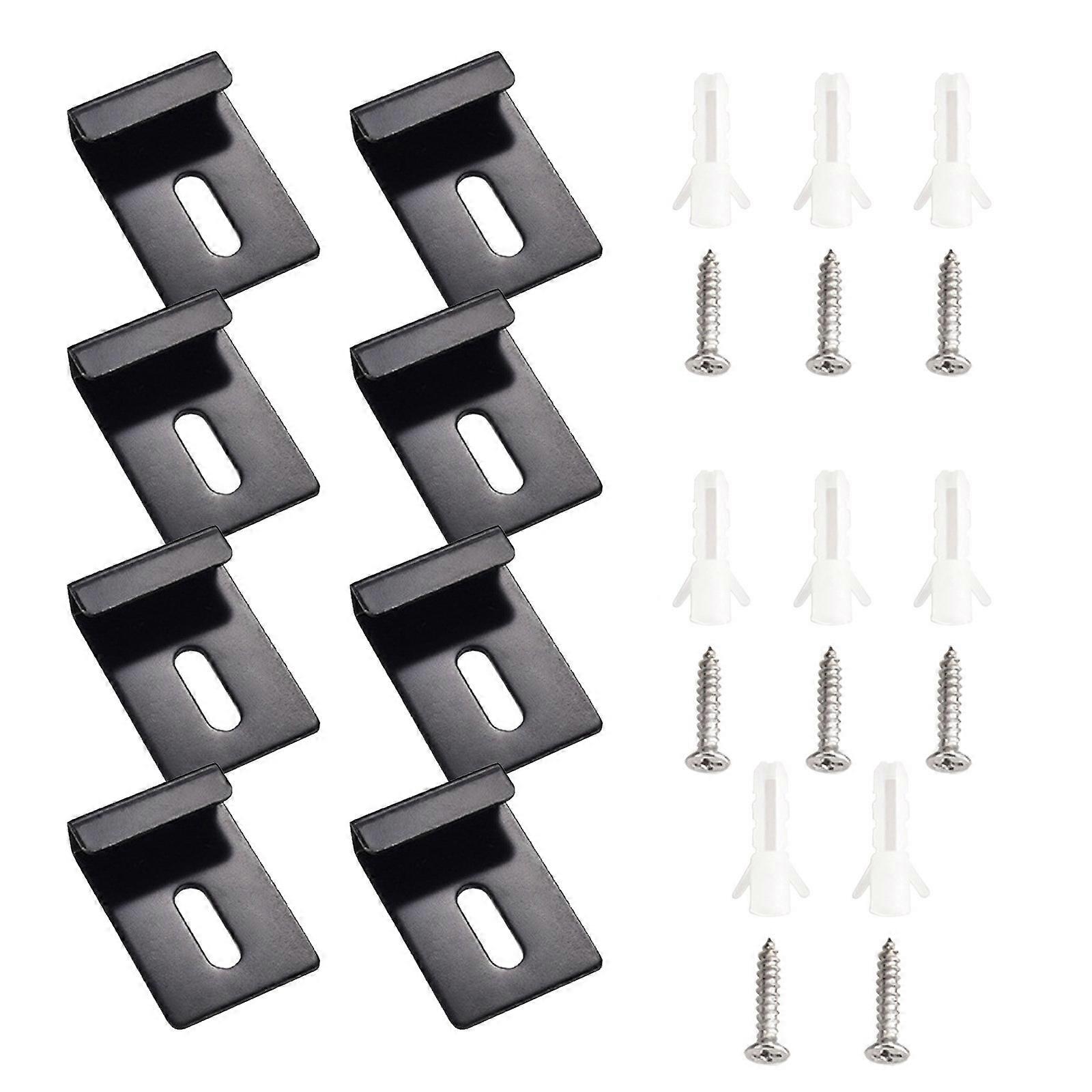 Solução Simples de Montagem em Parede de Vidro Grampos de Vidro com Parafuso Fixação de Vidro À Prova de Ferrugem e à Prova d'Água Conjunto de 8 peças