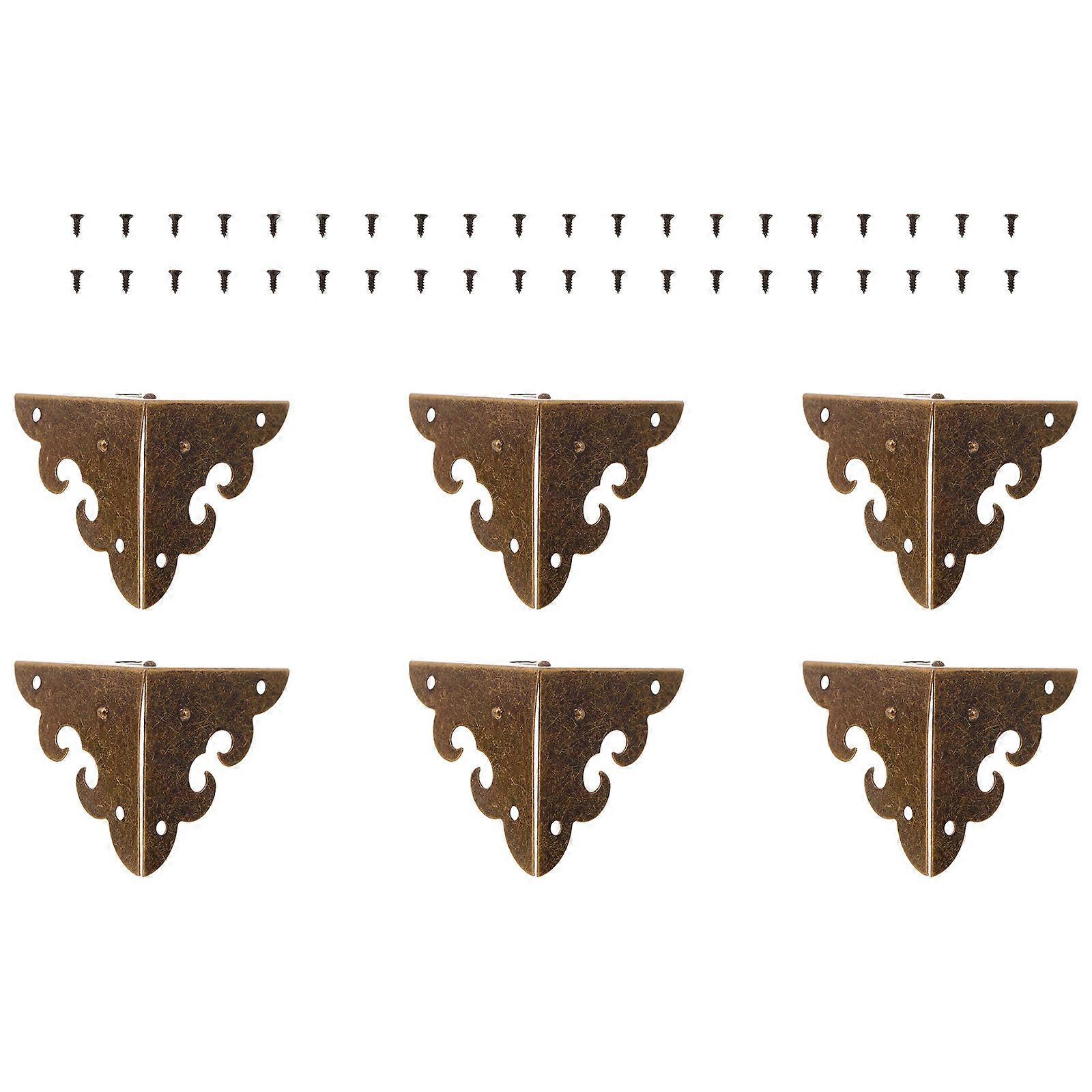 Protective Corner 8Pcs Retro Heavy-Duty Metal Corner Protectors For Jewelry And Gift Boxes Square Style