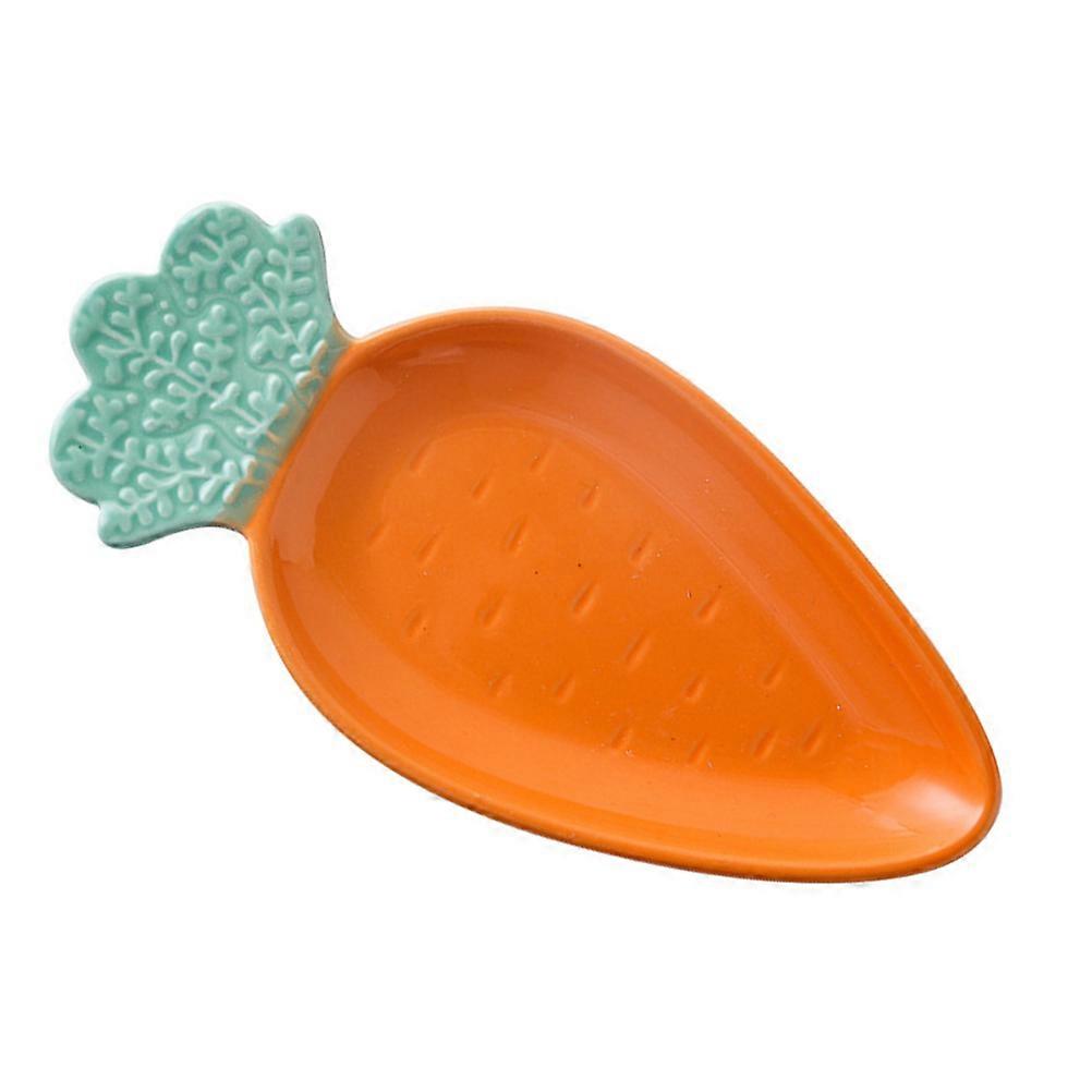Orange Ceramic Bowl for Home Use Creative Carrot Design with Beautiful Color Suitable for Salad and Fruit Storage 7.8 inches
