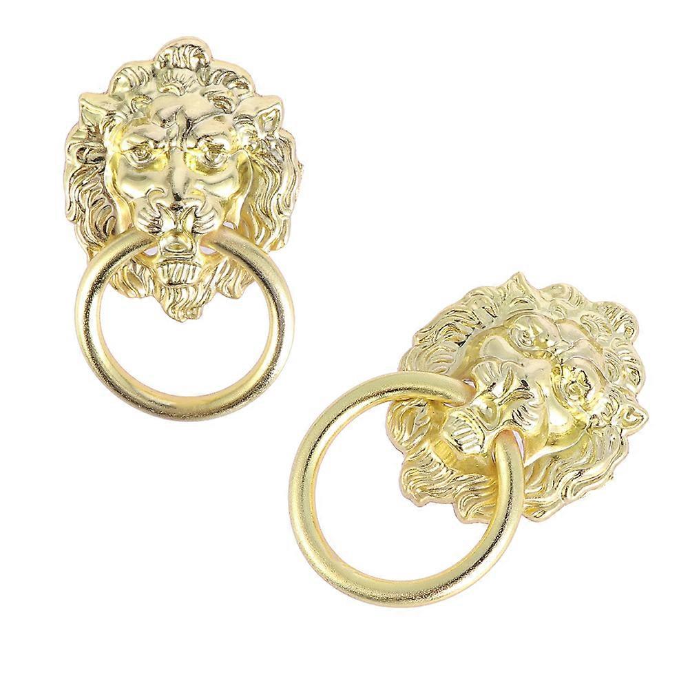 4pcs Lion Head Drawer Pulls, Elegant Alloy Cabinet Knobs for Kitchen, Bathroom & Bedroom, Durable & Stylish Hardware