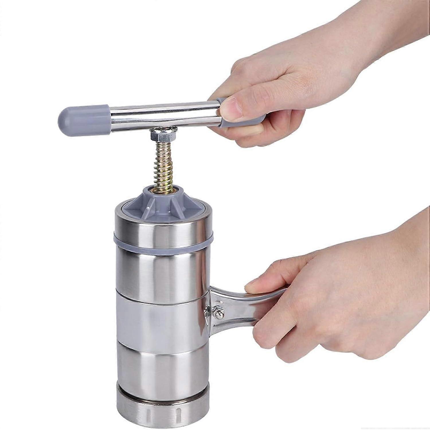 Honey Extractor Separator Portable Mini Stainless Steel With Handle Manual Honey Squeezer For Home Beekeeping