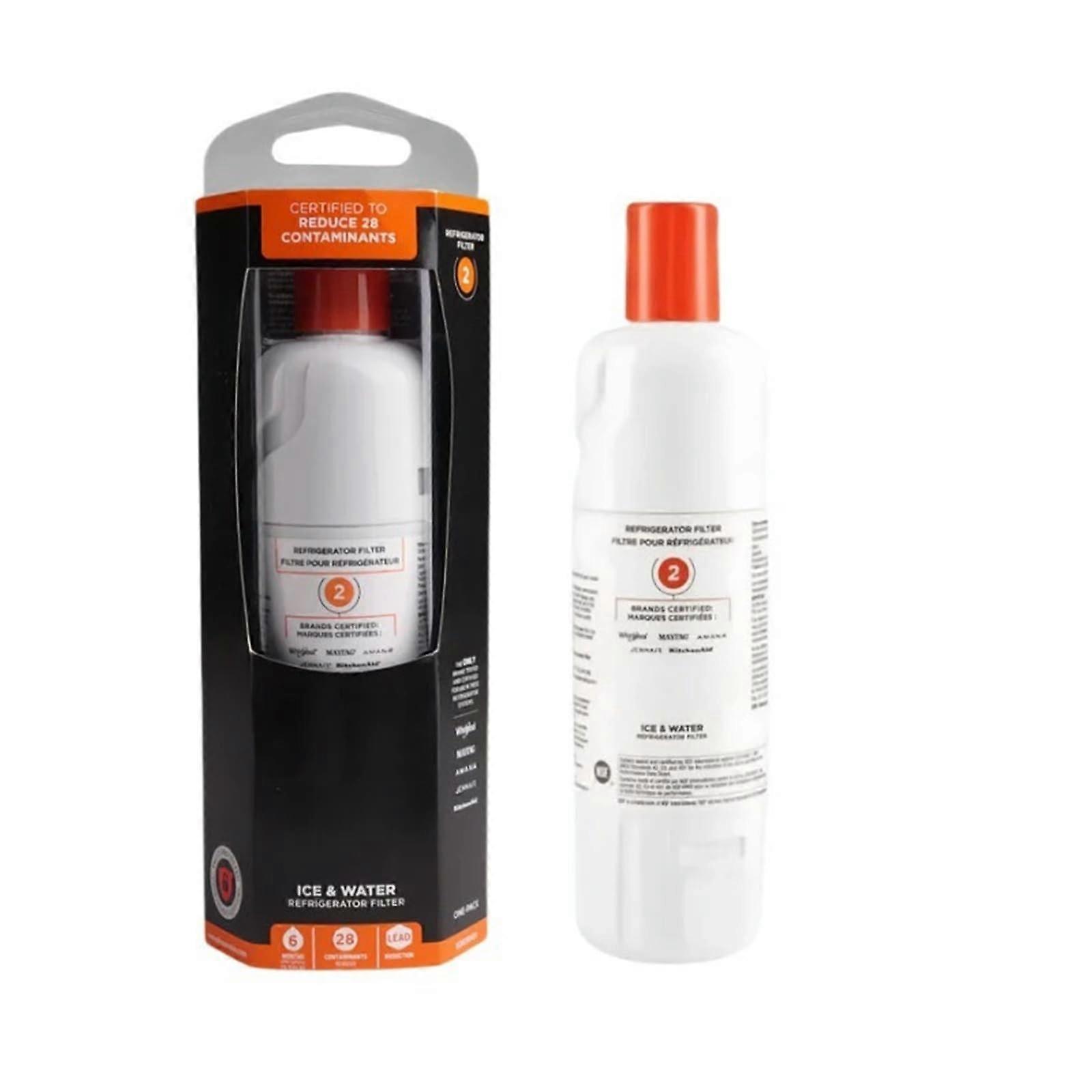 Ice and Water Filter Compatible with EveryDrop EDR2RXD1, W10413645A WRF989SDAB, for Whirlpool Refrigerator, 1-5 Pack