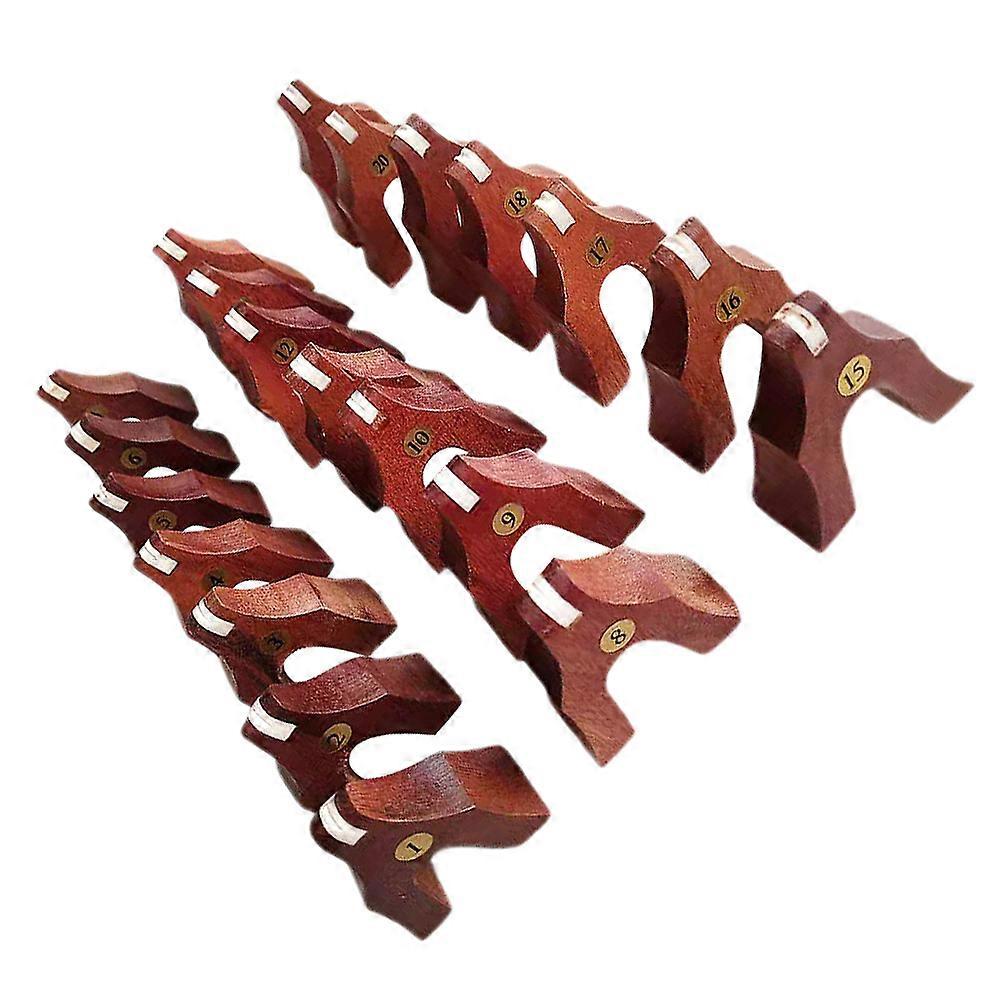 21pcs Durable Wooden Guzheng Bridges for Enhanced Sound Quality – Replacement for Old Guzheng Parts