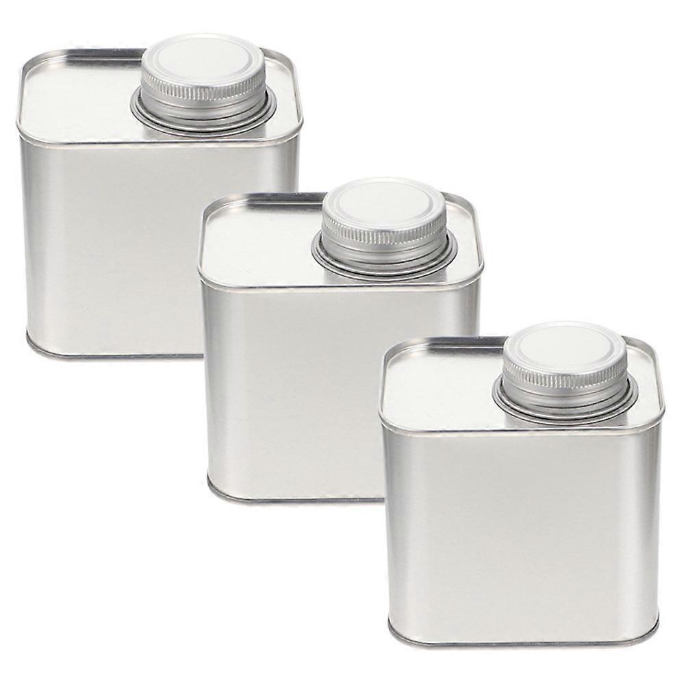 Tinplate Coffee And Tea Canisters Dust-Proof Insect-Proof Simple Style 3Pcs