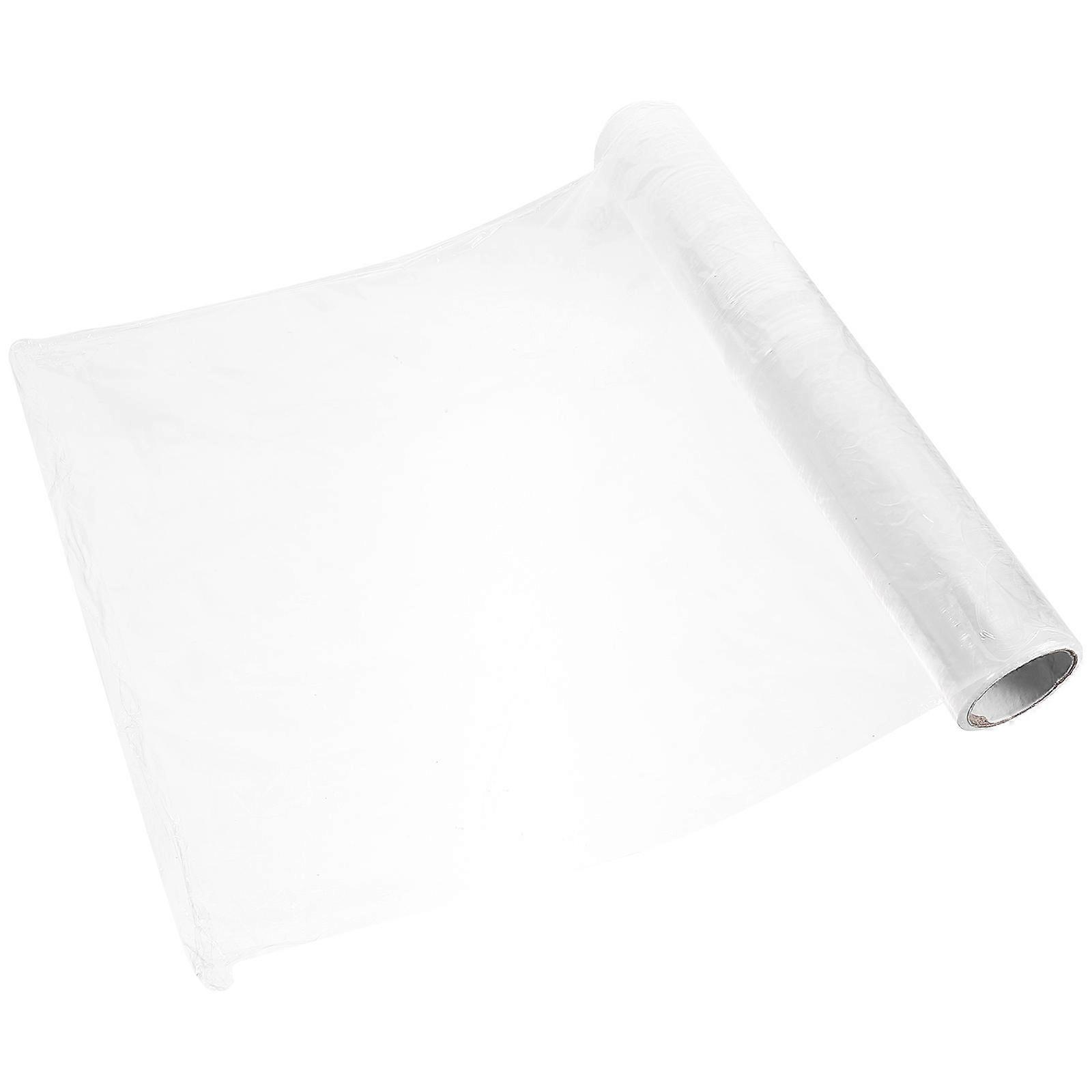 Food Cling Wrap Transparent Cling Wrap Home Fridge Sealing Stretchable PVC 1 Roll
