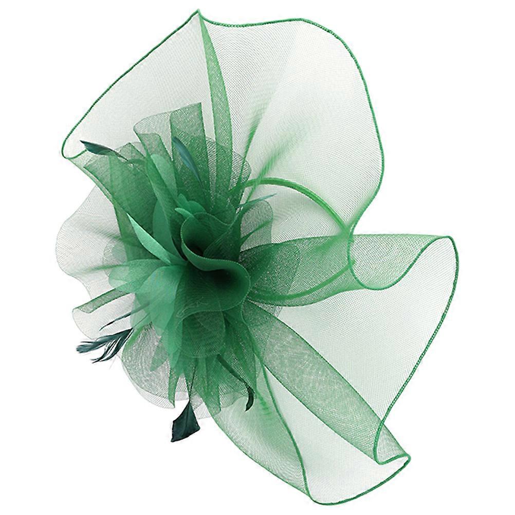 The **Cocktail Tea Party Fascinator Headband with Mesh Veil and Hair Clip** is an elegant and stylish accessory designed for women who want to add a