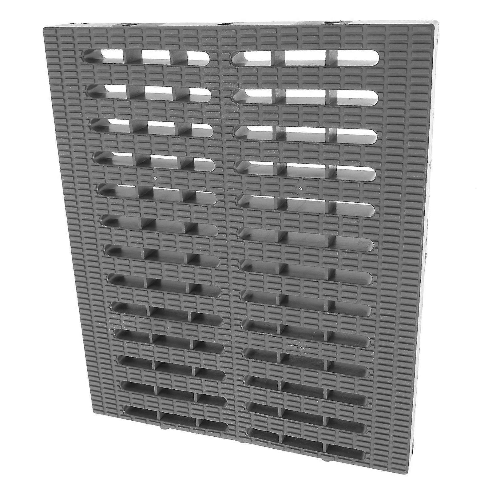 Plastic Driveway Trench Grates Trench Cover Grid Structure Outdoor Use Grey 30.00X25.00X2.50CM 1Pack
