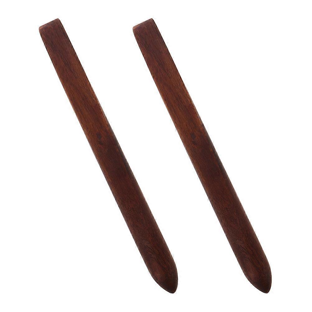 Coffee Wood Sourdough Mixer Stick for Kitchen Baking and Cooking Ergonomic Dough Whisk Tool 2pcs