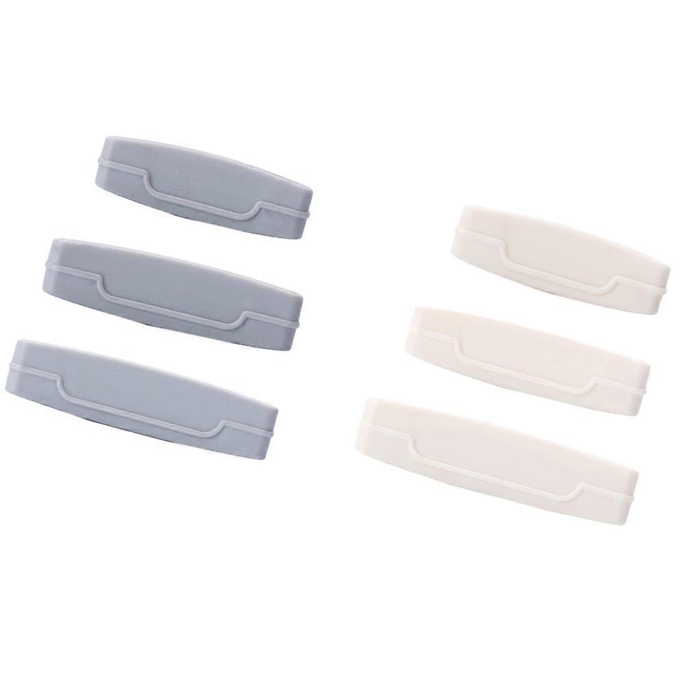 3pcs Multifunctional Tube Squeezer Manual Toothpaste Dispenser Facial Squeezing Clamp White or Grey Random