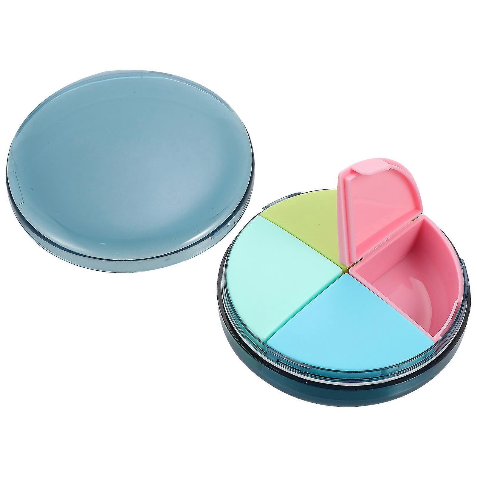 Blue Portable Protective Case for Tablets with Individual Compartments Organizer ABS Material