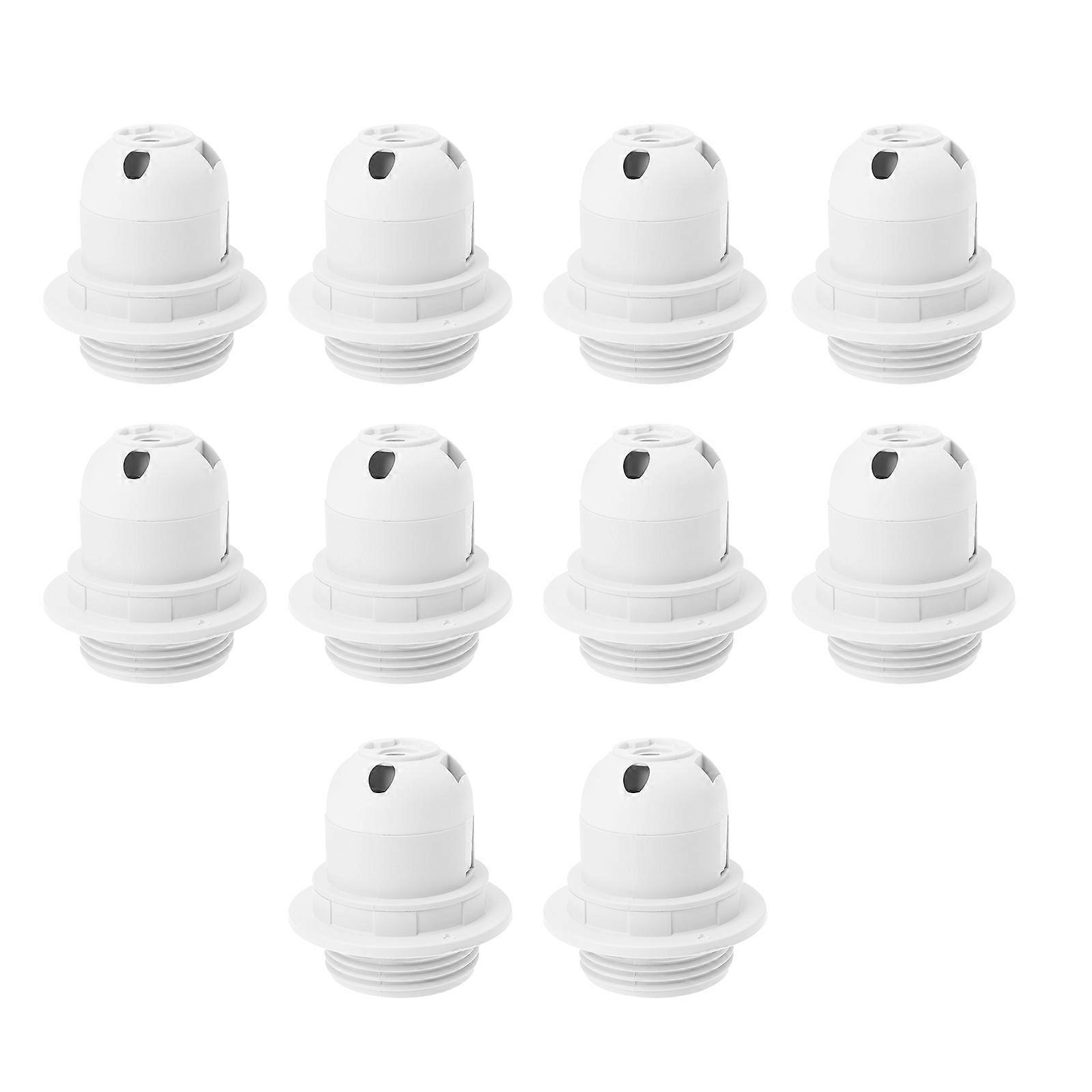 10Pcs E27 Light Socket Pendant Lamp Holders 250V Bulb Accessories