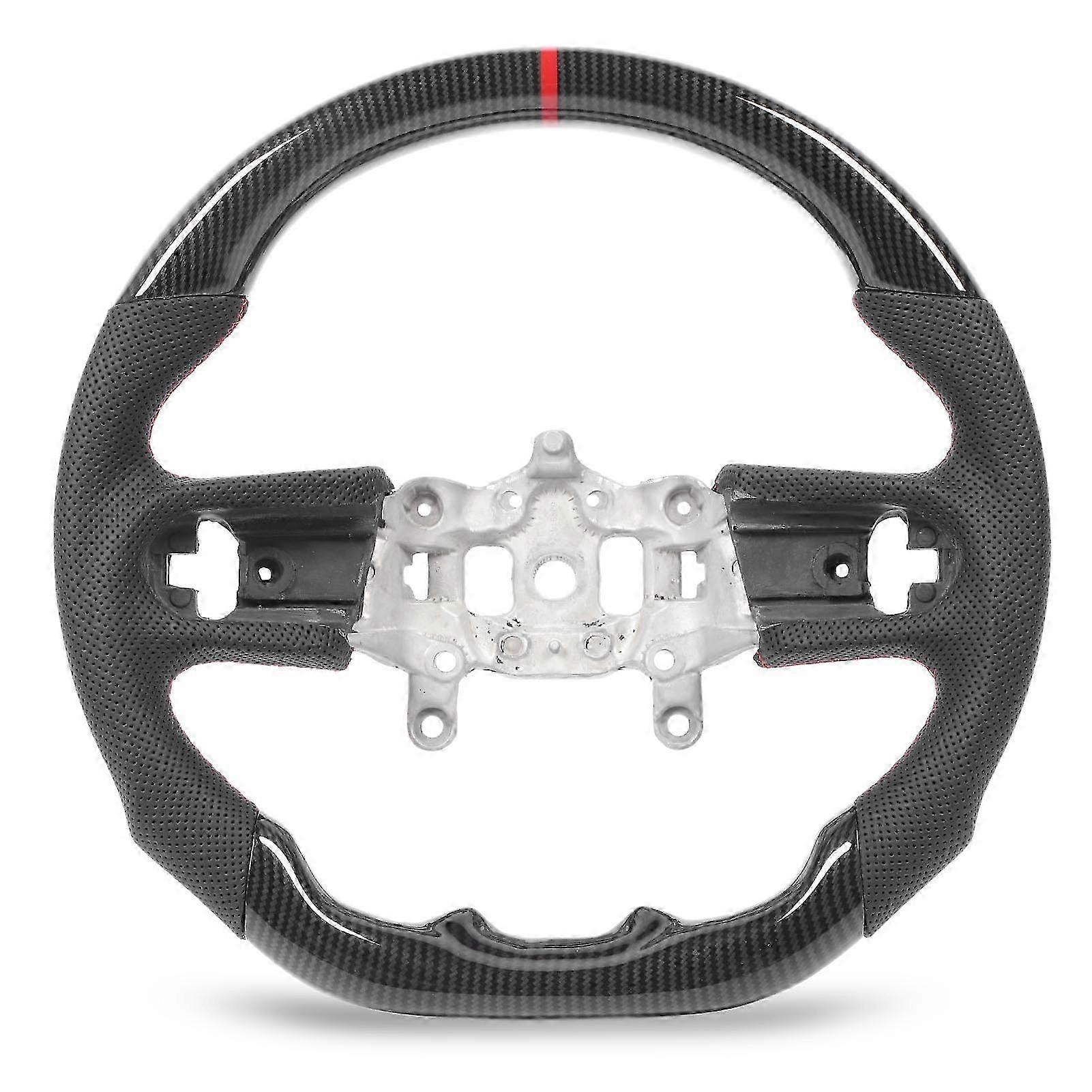 Volant de style fibre de carbone Hydro Dip Cuir perforé pour Convient pour Wrangler JL JLU JT 2 4 portes 2018 à 2024