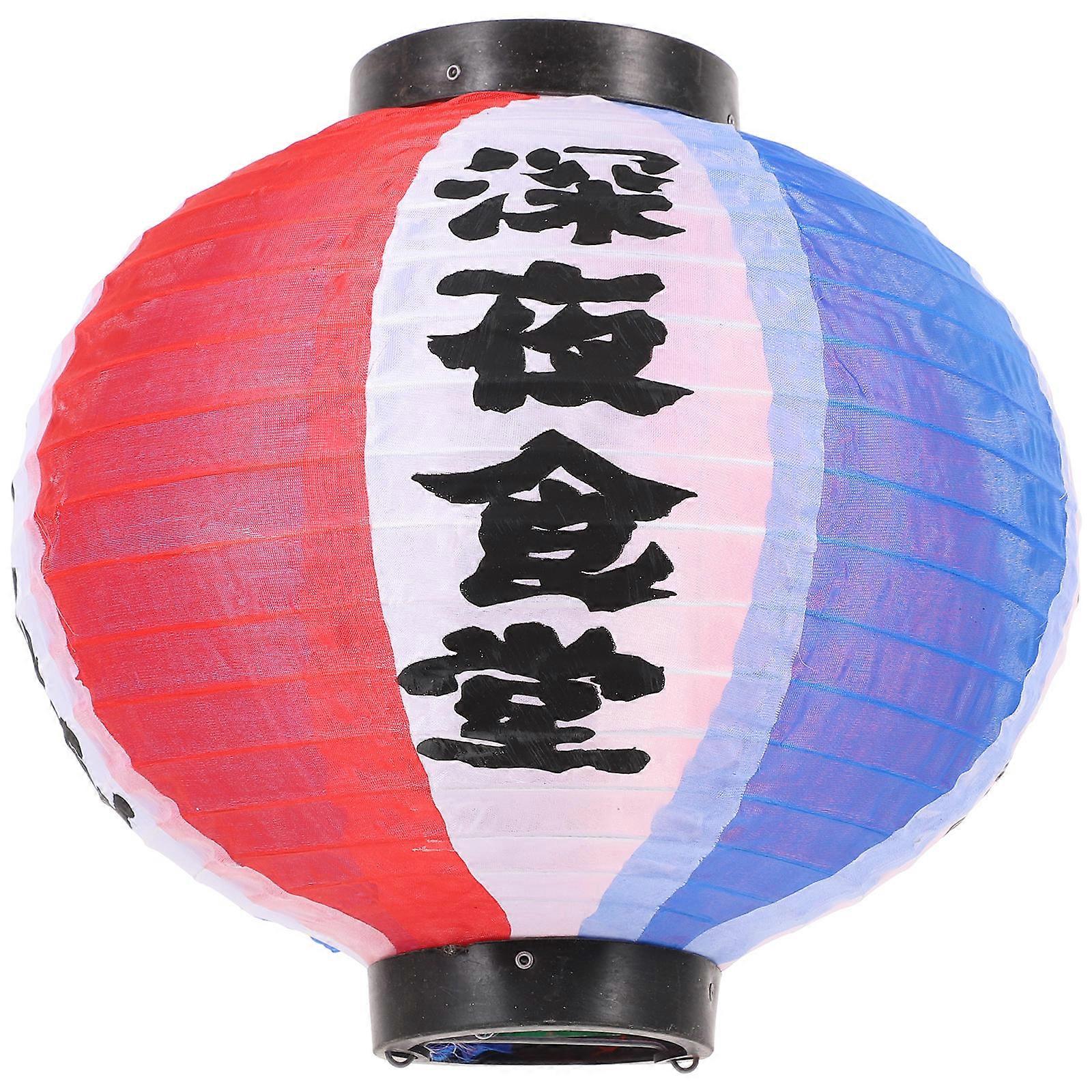 Japanese Lantern for Decor Multi Color Silk and Iron Wire Traditional Restaurant Lantern for Indoor Outdoor Spaces