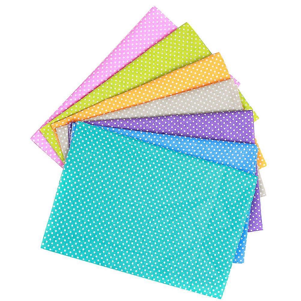Patchwork Sewing Fabric 7Pcs Assorted Color Cloth for Quilts and Cushion Covers Perfect for DIY Use and Craft Projects
