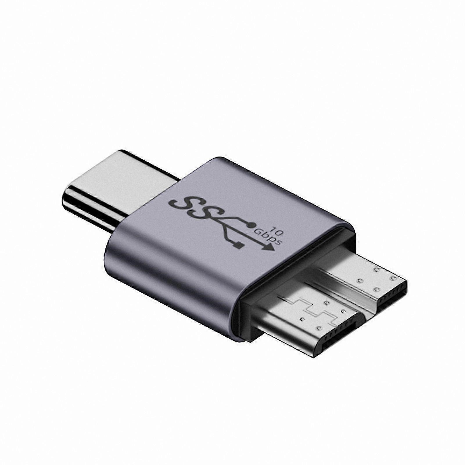 Hard Disk Adapter Two-way Type-C to Micro B Adapter High-speed Data Transmission USB to Micro B Adapter Hard Disk Accessories Office Supplies