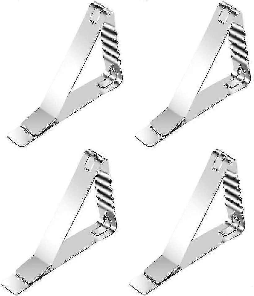 4 sett med dukklips, hage rustfritt stål klips