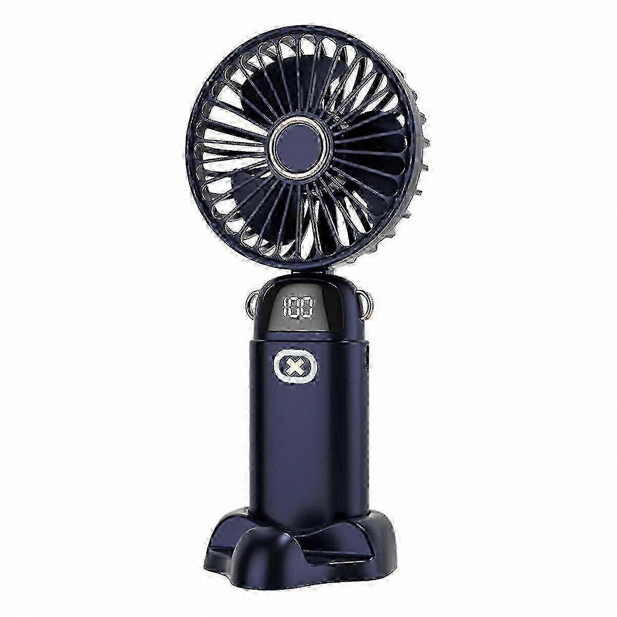 Compact Portable USB Rechargeable Mini Desk Fan with Folding Design for Cooling