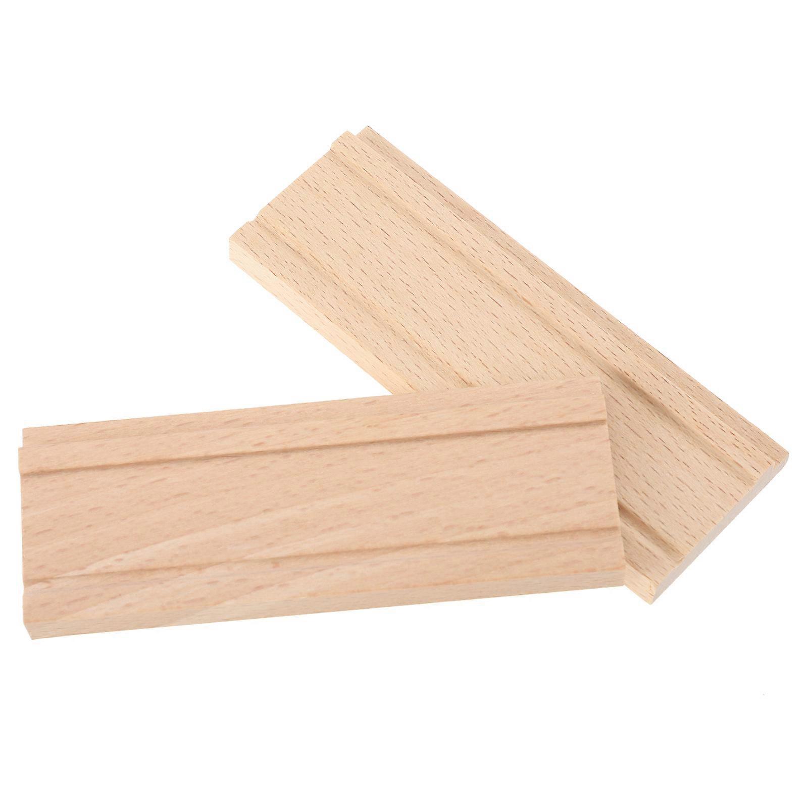 Professional Kalimba Bridge Tool Percussion Instruments Accessory Solid Wood Material Rectangular Shape 3.62x1.34x0.39inch 2Pcs