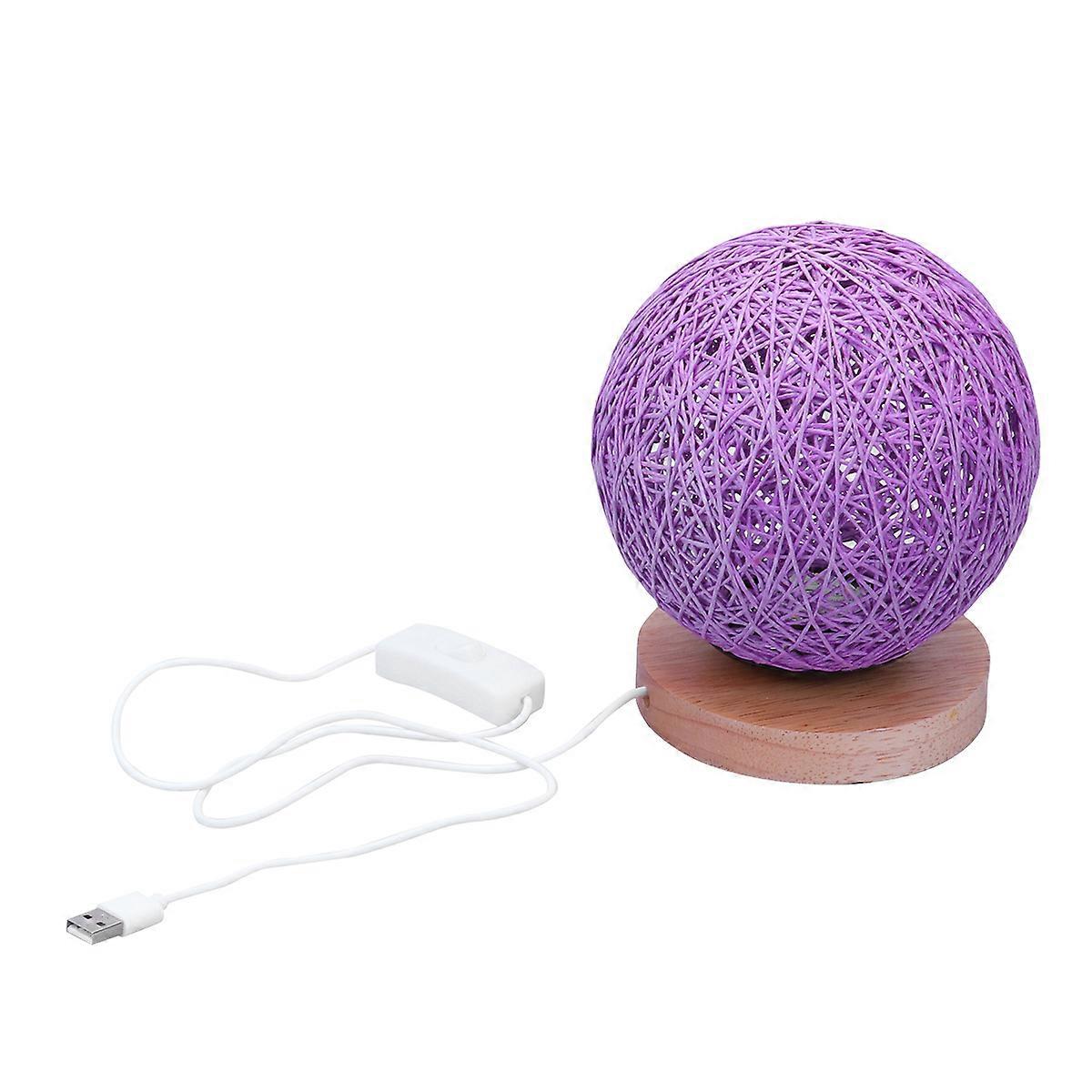Purple Plastic Moon Night Lamp for Home Decor with Bright LED Light and Durable Design 15cm
