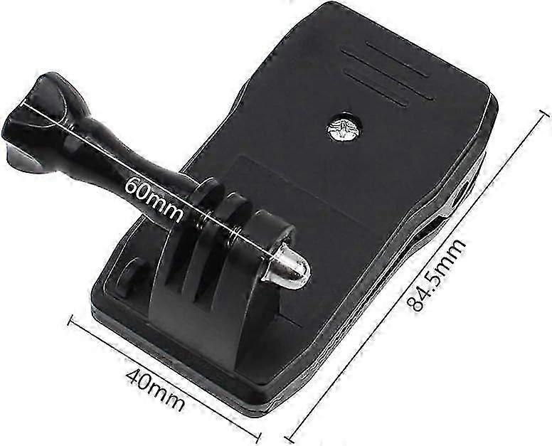 360 Degree Rotating Backpack Backpack Mount Compatible with most sports cameras - 2pcs