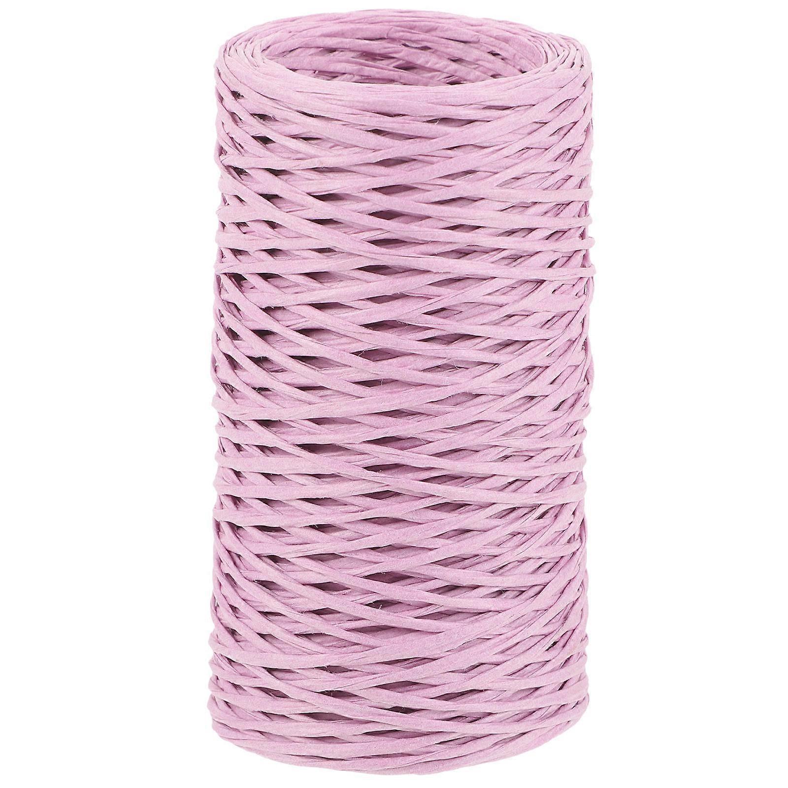 Handmade Rope Cord Suitable for Desktop Storage Baskets and Flower Basket Creation in Violet Color with Wear-resistant Features 1 Roll