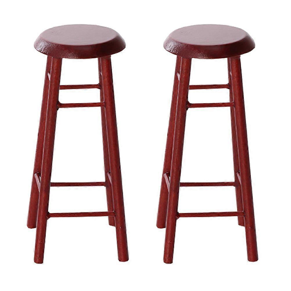 Mini House High Stool – Realistic Bar Stool for Dollhouse Furniture, Ideal for DIY Miniature Design and Model Enthusiasts
