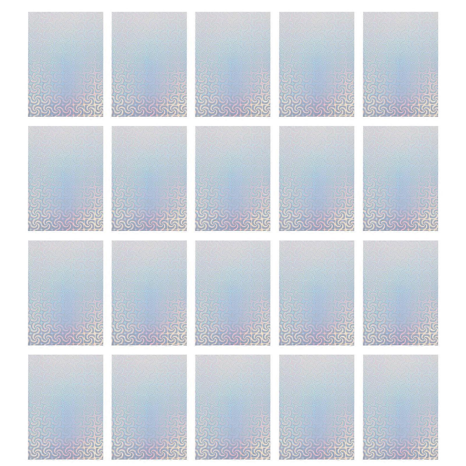 24 Pack Self Adhesive Vinyl Stickers, Holographic Cup Decals for DIY Crafts, Easy Application on Glass, Windows, and Banners