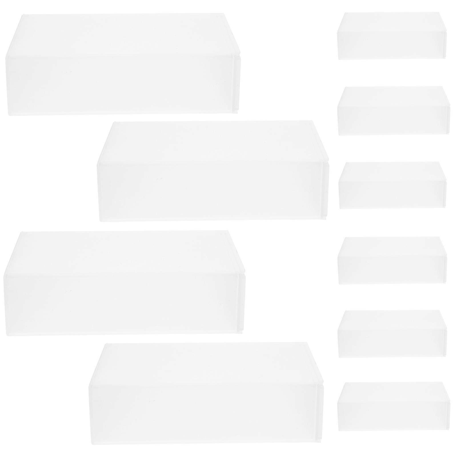 Transparent Plastic Storage Box with Lid for Small Items Organization and Travel Use 4.5"x3"x2"