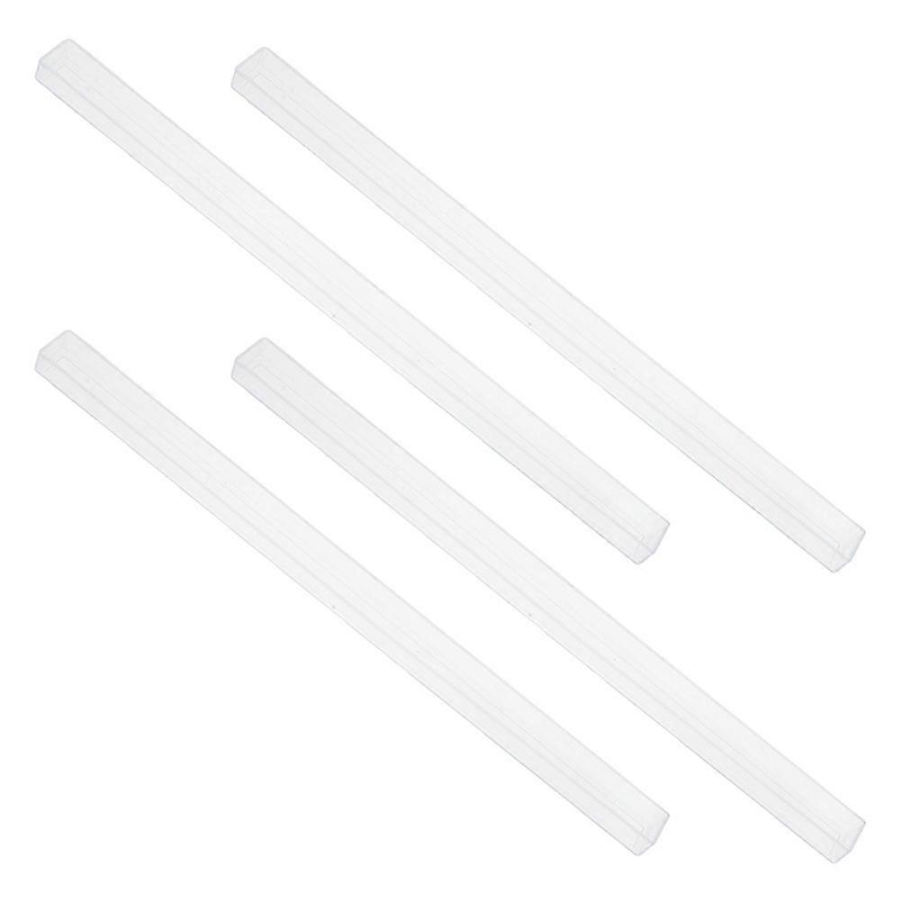 Mahjong Racks U-Shaped Slot Tile Holder for Home 4Pcs Transparent ABS Organizer