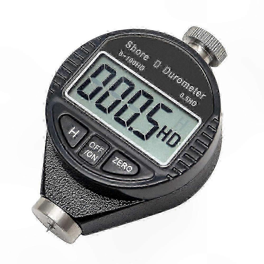Digital Shore D Hardness Durometer with LCD Display, 0-100HD Scale for Rubber & Plastics Testing
