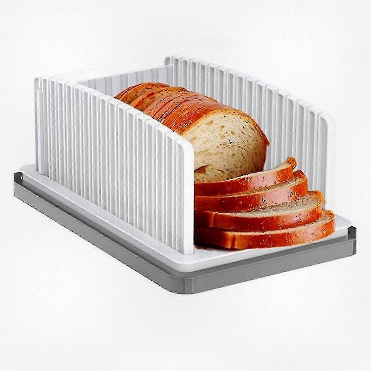 2025 Adjustable Bread Slicer, Multifunctional Loaf Slicing Tool, Bread Cutting Guide for Home Baking