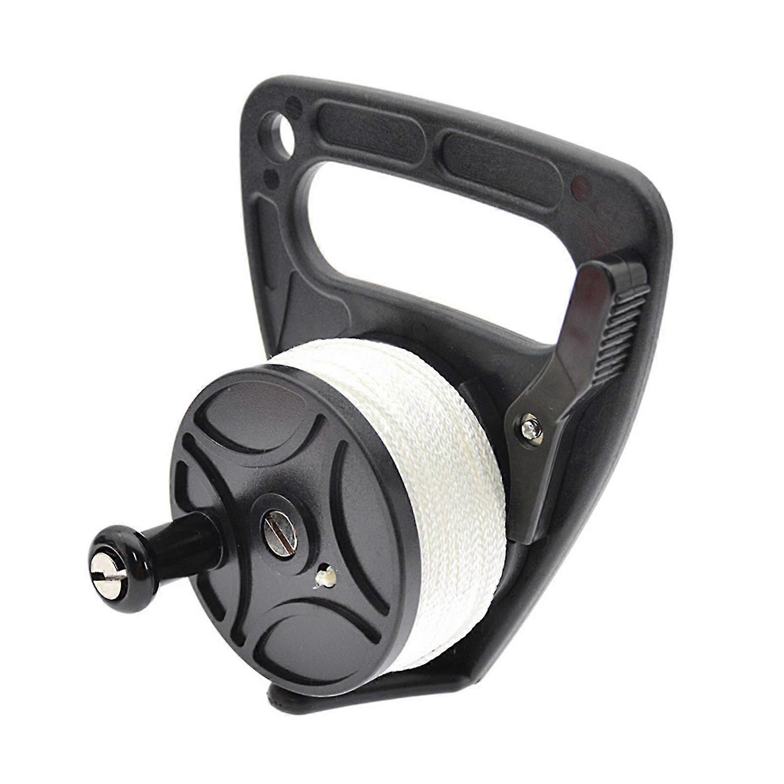 46m Diving Handle Reel Eight-strand Braid Smooth Sliding Long Service Life Portable Spool Finger Line for Water Activity