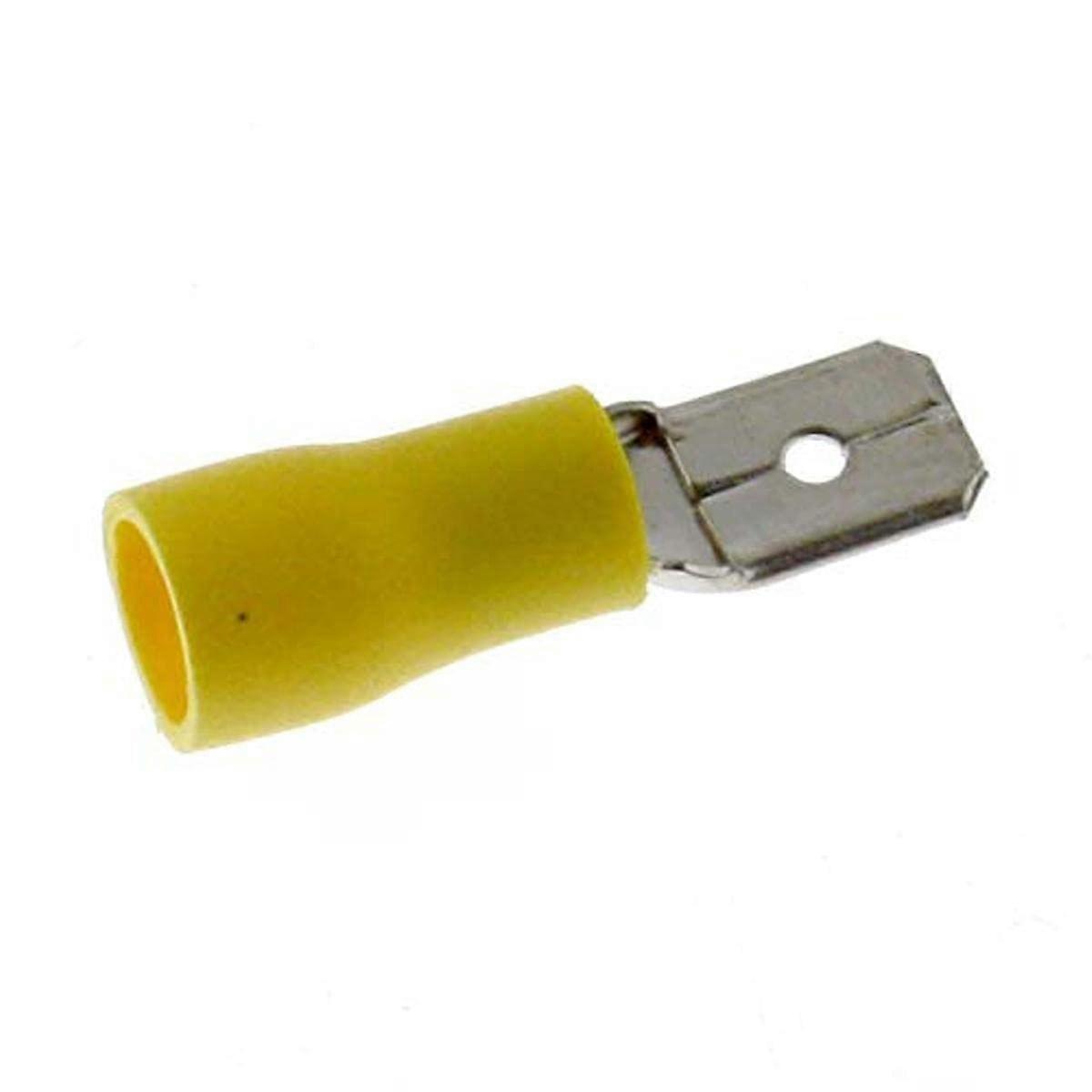 Cable Lug Connector 14165 Yellow Partially Insulated 4-6 mm2 1.5-2.5 mm2 0.8 x 6.35 mm 0.8 x 2.8 mm Plug