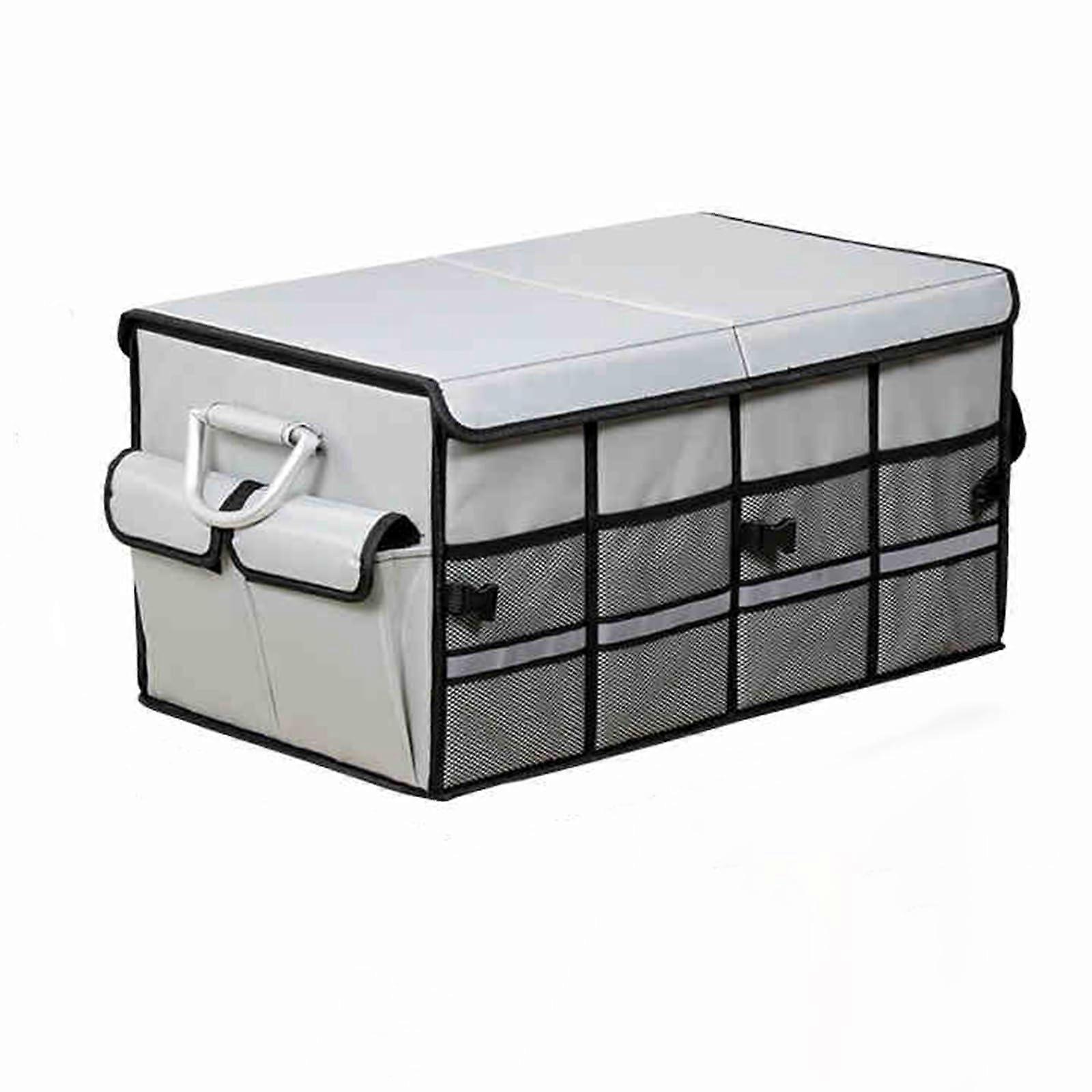 Jaguar Oxford fabric foldable trunk organizer, BGray 60cm