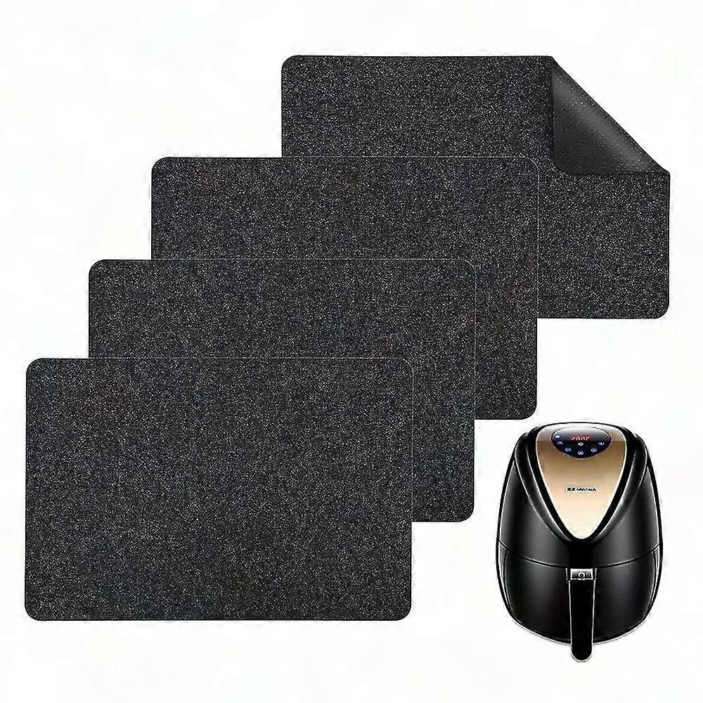 Felt Table Mats Set of 4, Heat-Resistant Washable Non-Slip Placemats for Dining Table