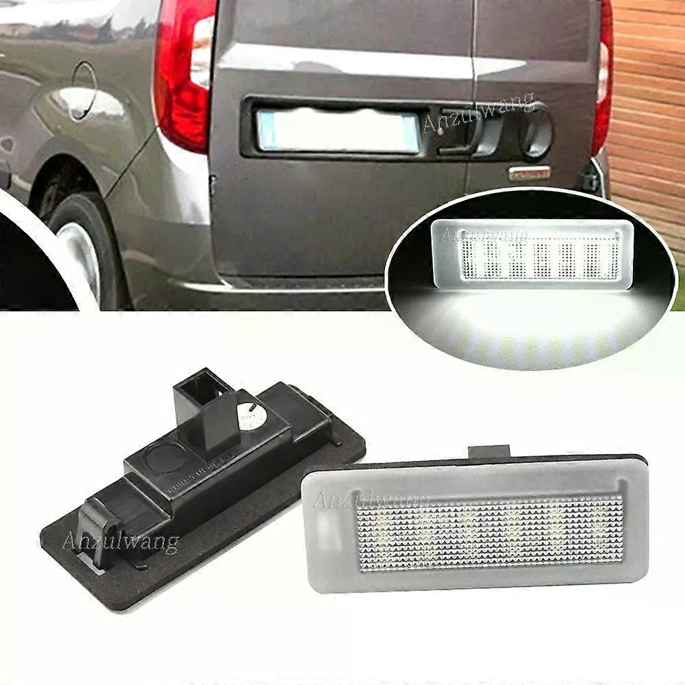 2X Led License number Plate Lamp For Fiat Doblo 2010- Opel/Vauxhall Combo LED Number Plate Light Error Free