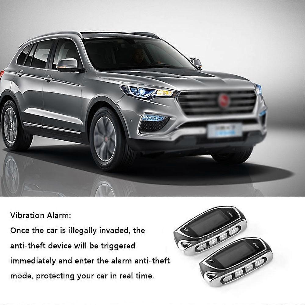 Car Remote Starter System PKE Keyless Entry Remote Engine Starter Central Lock Kit Vibration Alarm with 2 Remote Controller