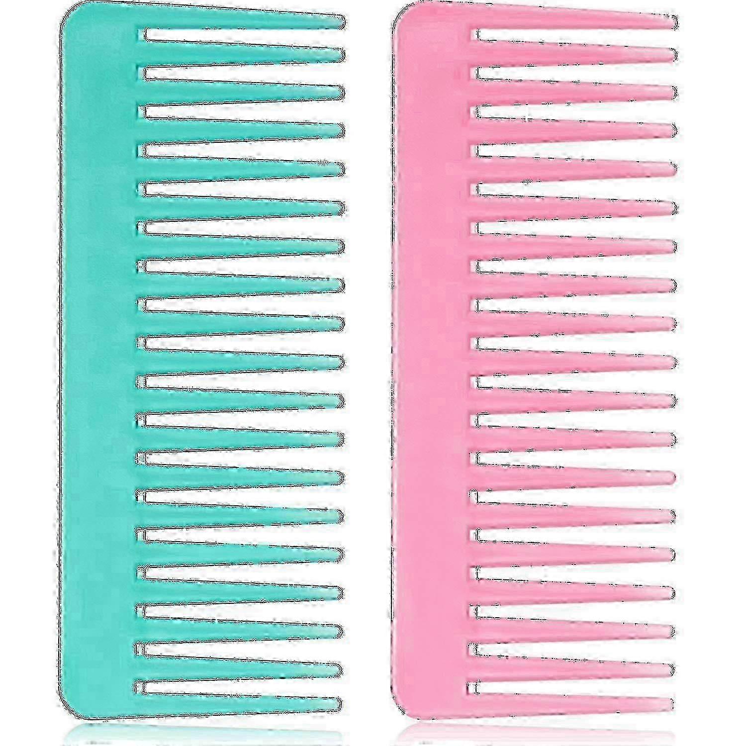 Wide Tooth Detangling Comb for Styling & Shampoo, Large Plastic Hair Comb Without Handle, Big Tooth Hair Detangler