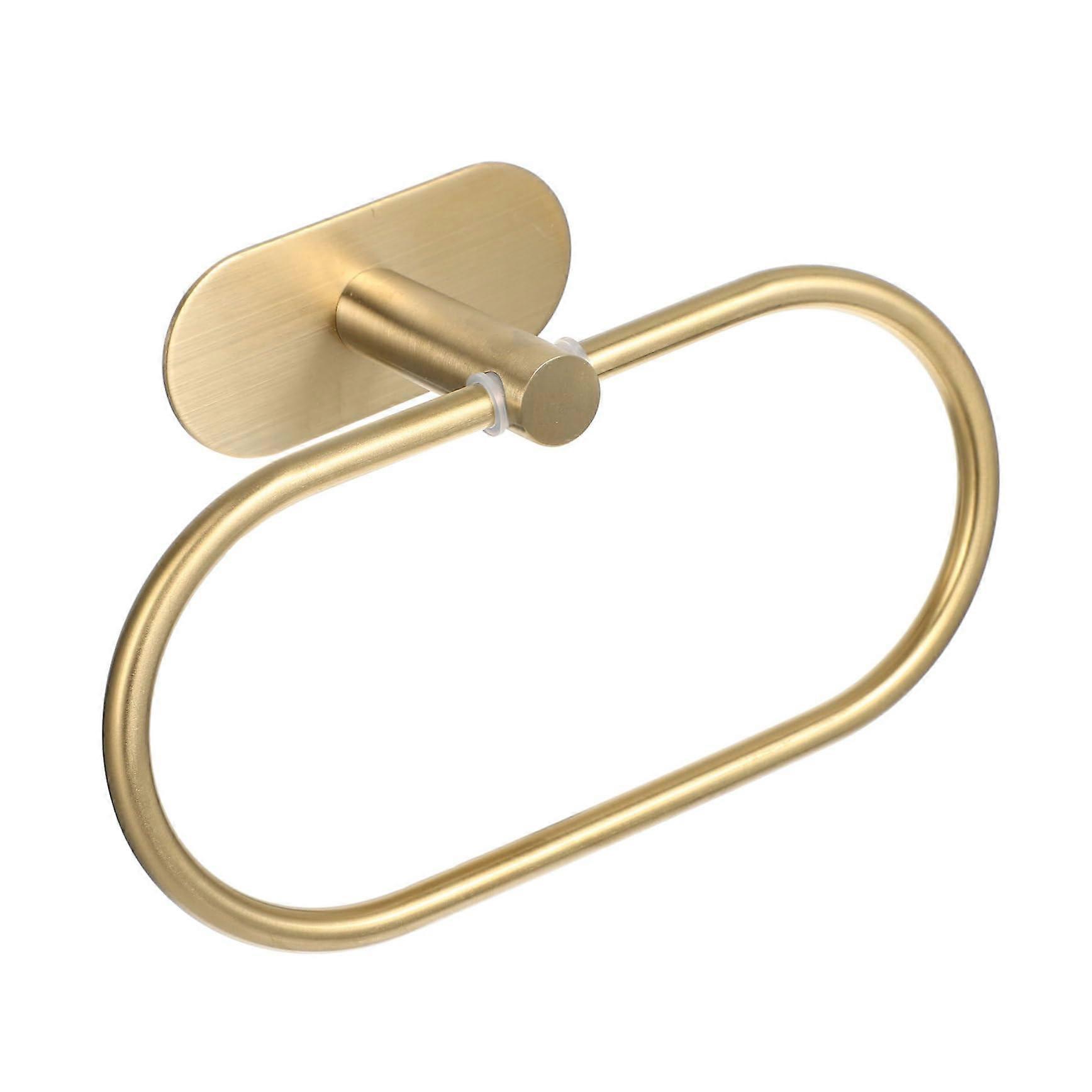 Oval WallMounted Towel Ring, SpaceSaving and Hygienic Bathroom Towel Holder, Durable and Rust for Towels