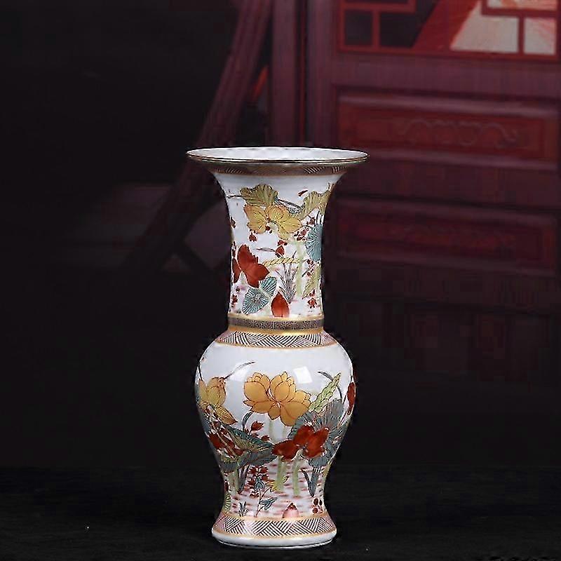 Jingdezhen Vintage Pattern Ceramic Vase, Home Decor