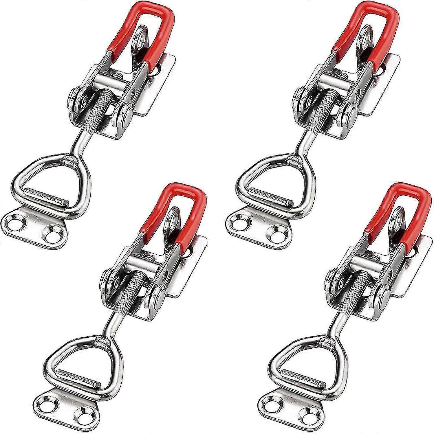 4 Piece Pull Latch Toggle Clamp, Adjustable Metal Toggle Clamp Hand...