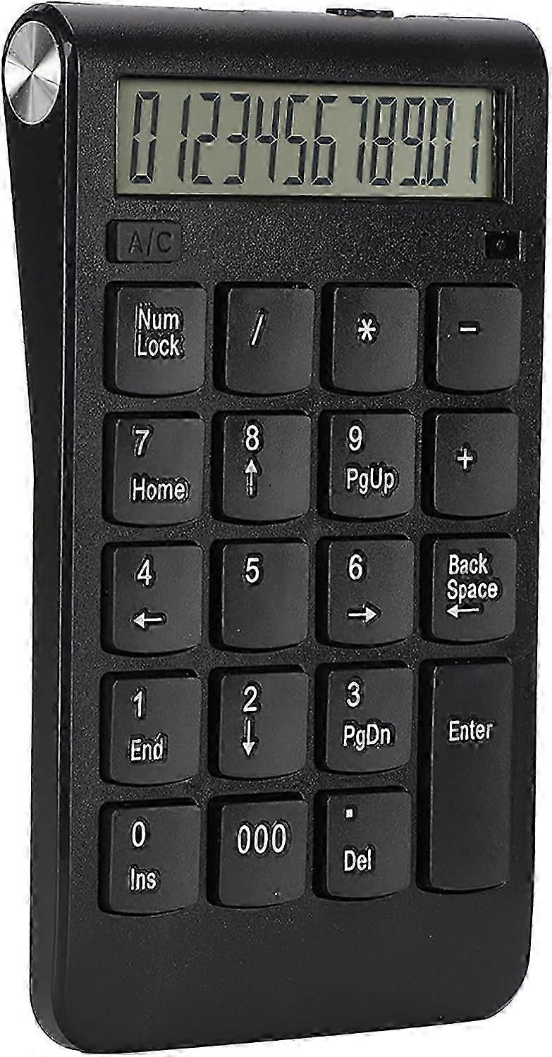 Wireless Keypad with Display, Plug and Play Charging USB1.1/2.0 2.4...