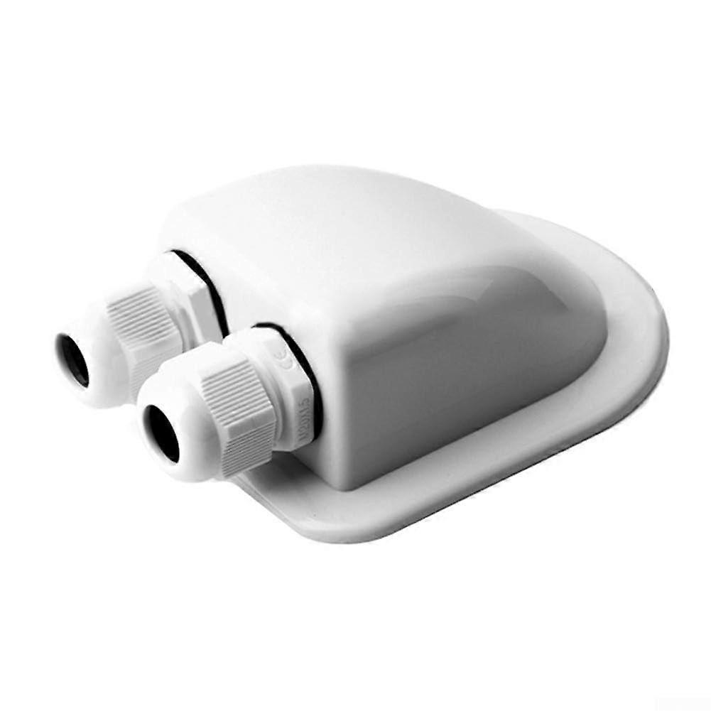 Wasserdichte Kabeltülle Box Weiß für Solarinstallation Langlebige Kabeleingangsdose für den Außenbereich