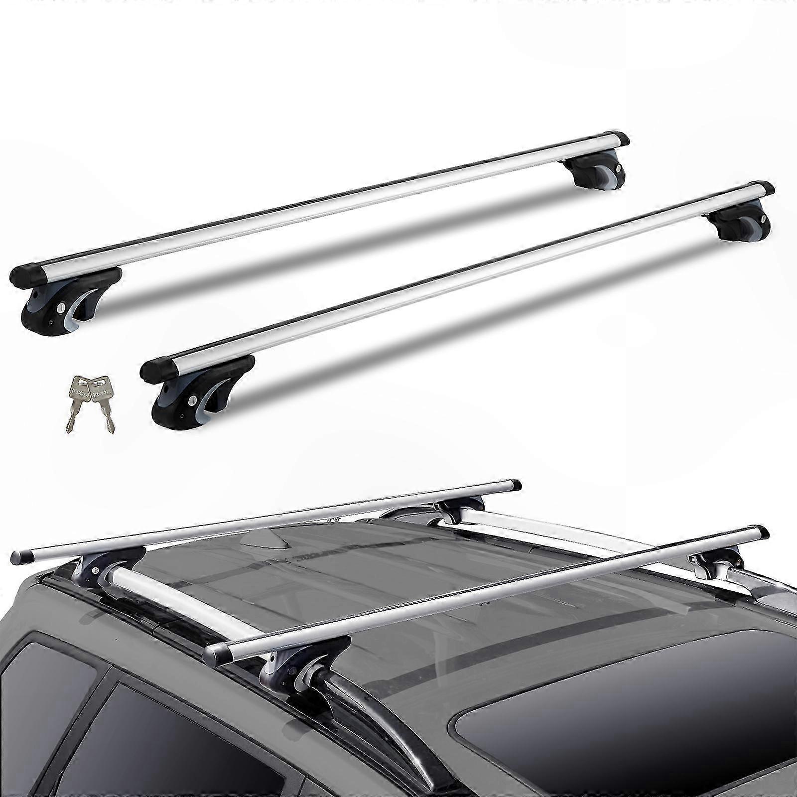 Adjustable Roof Rack Cross Bars for Cars, 120cm Length, 90KG Load Capacity, Locking Design for SUVs, Sedans, and Vans