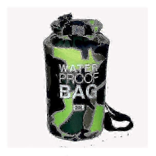 20L Green Waterproof Dry Sack for Kayaking and Fishing Storage