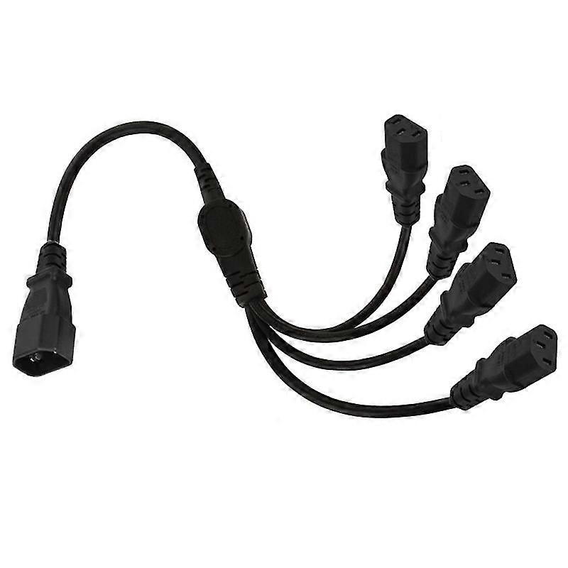 C14 to Multi-C13 Power Extension Splitter Cord, 50cm for Data Center Use